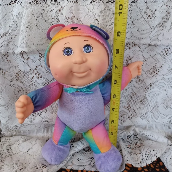 2017 OAA, INC. CABBAGE PATCH KID (CPK) RAINBOW GARDEN PARTY BAILEY BEAR 9" DOLL - Picture 10 of 12